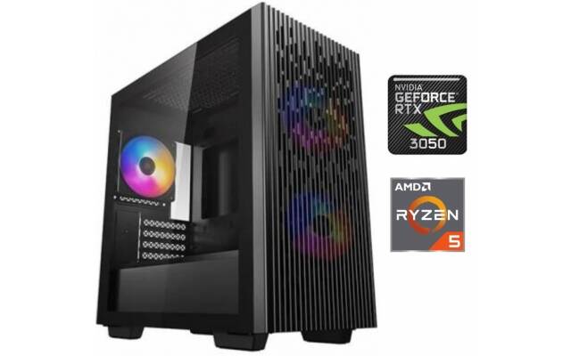 PC Gamer AMD Ryzen 5 5500 | RTX 3050 | 16GB RAM | 500GB SSD